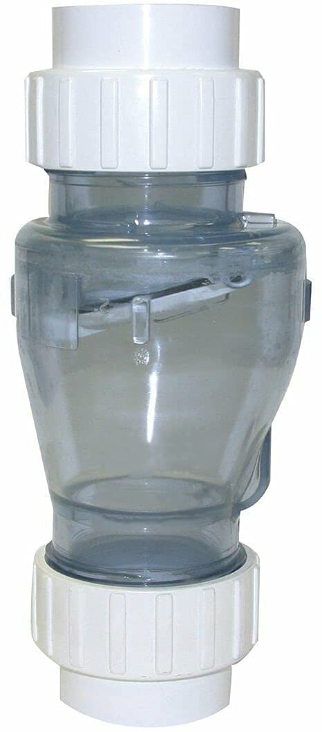LITYPEND PVC Check Valve Swing/Spring Combination Clear 2