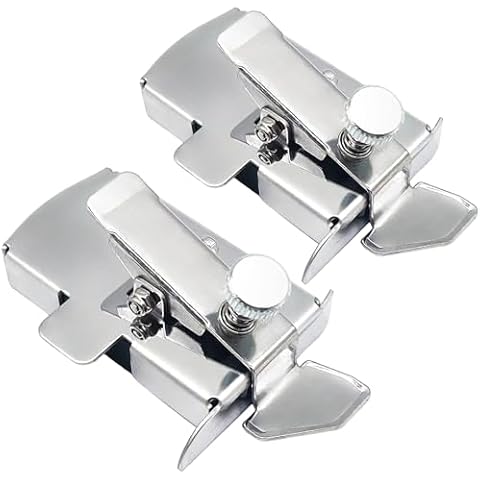 2PCS Buddy Sew Magnetic Seam Guide, Sewing Machine Presser Foot, Universal Sewing Machine Attachments, Multifucntional Straight Line Hems Sewing Ruler for All Sewing Machine, Seam Guide Ruler Cover