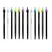 HIPGCC 12Pcs Cute Kawaii Crazy Cat Roller Ball Writing Animal Cartoon Gel Pen with 0.5 mm Point Black Ink Stationery Office Supplies Ballpoint For School Student Kids Birthday Gift Set