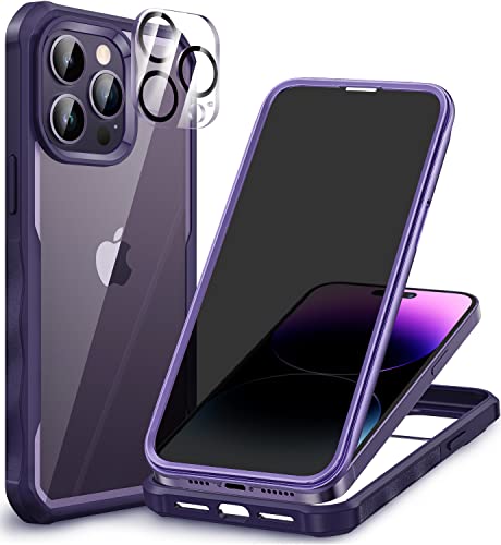 Coque antichoc iPhone 14 Pro Max résolvant les problèmes d'écran brisé et de regards indiscrets