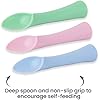 Set Da 6 Cucchiaini Svezzamento In Silicone Morbido - Senza BPA, Colorati E Sicuri P'er Bimbi