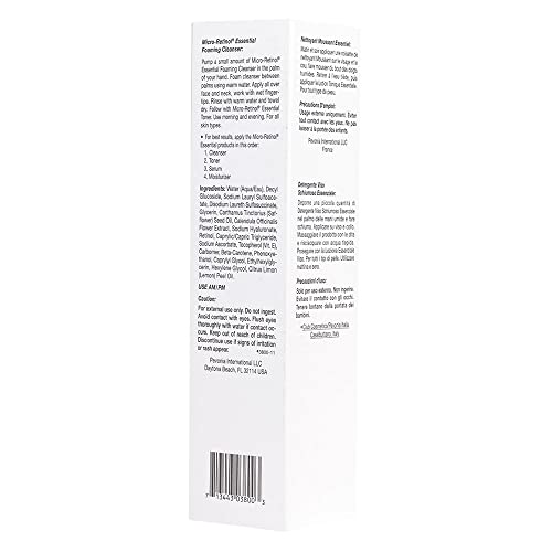 Pevonia Micro-Retinol Essential Foaming Cleanser, 4 Fl Oz #TOP2