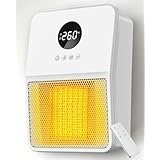 ヒーター 壁掛け 【2025新モデル・人感センサー・ECOモード・2秒速暖 ・パワフル】脱衣所 電気 セラミックヒーター 暖房器具 省エネ ヒートショック防止 熱中症対策 吊り下げ式 大風量 2段階温風 8畳部屋対応 足元 電気ストーブ 切りタイマー機能 消し忘れ防止 リモコン付き LEDディスプレイ表示 温度センサー搭載 過熱保護 転倒保護 メモリー機能