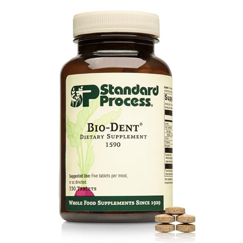 Standard Process Bio-Dent - Dietary Supplement for Skeletal Health - Teeth & Bone Function Support - Skeletal & Collagen Supplement - 330 Tablets