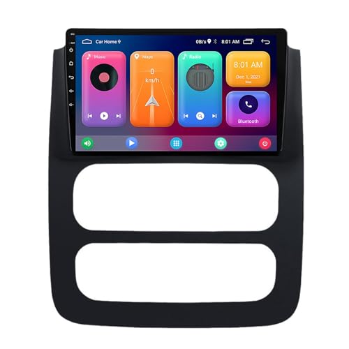 Radio de coche de 9 pulgadas Android 13 con pantalla táctil para Dodge Ram 2500 SLT 2002-2005 – Bluetooth, CarPlay, AHD Backup Camera, GPS Navigation, Steering Wheel Controls (S10-1 2G + 32G)