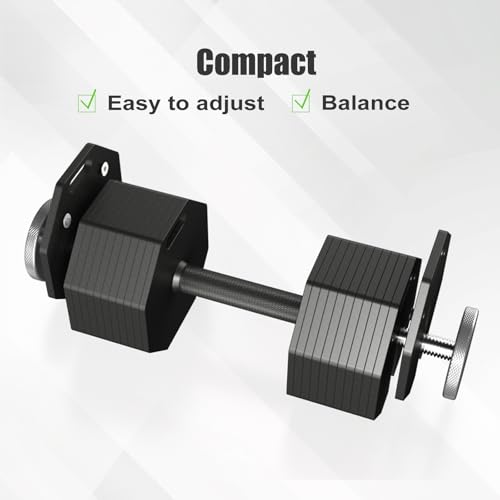 Image of Adjustable Dumbbell Weight Plates, Each 5lb Durable Versatile