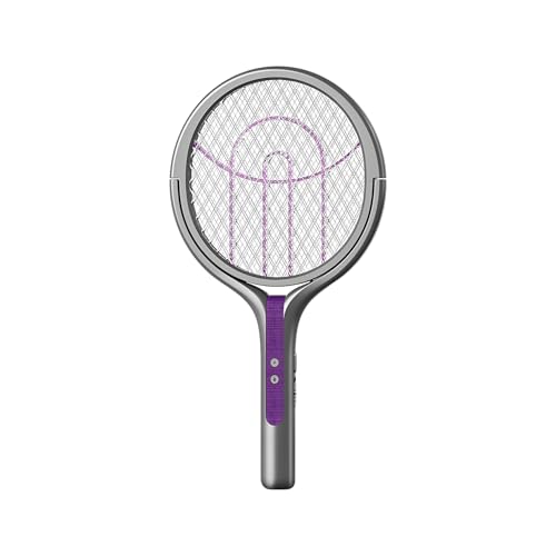 QUMOX Matamoscas Eléctrico con Cabezal Giratorio, Recargable, para Interiores