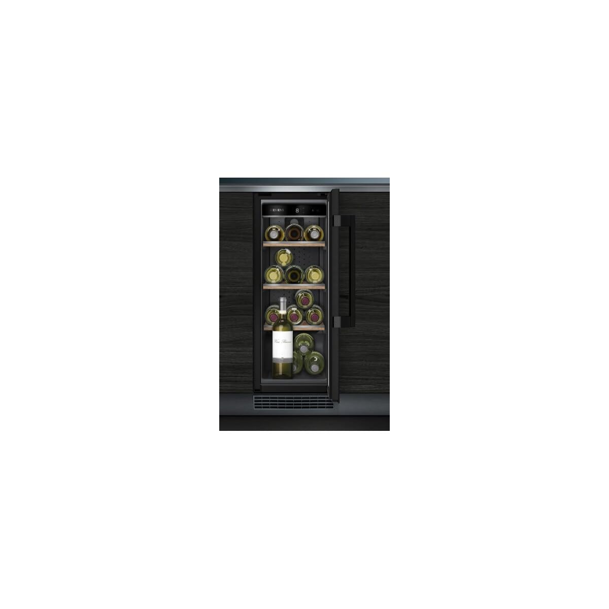 Siemens iQ500 KU20WVHF0 Weinkühlschrank 82x30 cm 21 Flaschen 58 L Schwarz