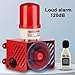 Industrial Sound and Light Alarm Siren, Outdoor Indoor Safety Light, 120db IP65 Waterproof LED Strobe, for Factories, Terminals, Security Home