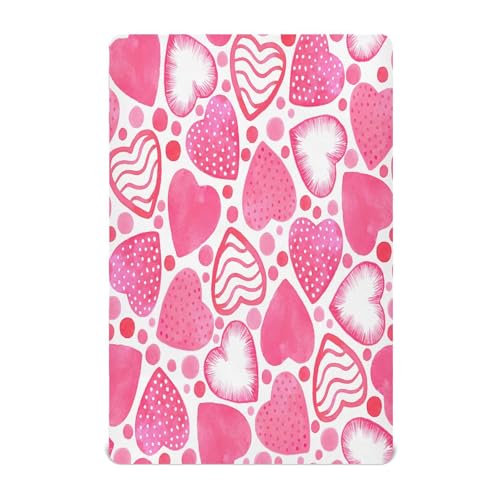 Ttgoth Sábana Bajera Ajustable para Cuna para niños y niñas, sábana de Punto Jersey para Cuna de bebé para el día de San Valentín, sábana para Cuna estándar y colchón de Cama Infantil, acogedora,