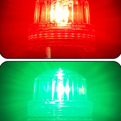 Luz de señal marina solar baliza de seguridad impermeable para muelle 6