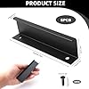 Vinyl Shelves Wall Mount Record Display Holder 6 Pack, Black Metal Albums LP Minimalist Record Storage Stand 12 Inch Wall Mount Stand for CD Book Photo Picture Display Bathroom Living Room Bedroom #1