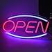 Produktbild A sixx LED Open Sign, Open Letters Shaped Hanging LED Neonlicht Shop Signs USB LED-Licht für Home Store Party Bar Garden