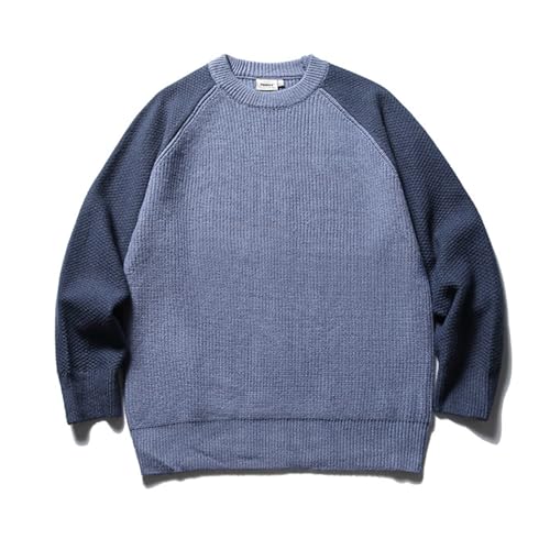 Pull col rond hommes chaud et ample pour corriger les inconforts des hauts d'hiver
