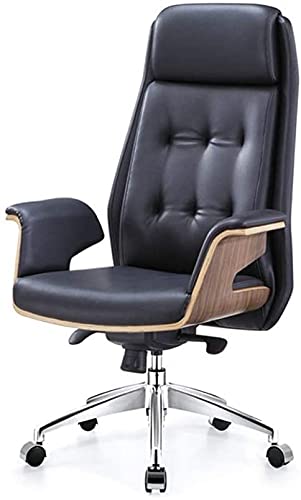 Chair Office Chair Simple Boss Chair Leather Conference Computer Chair Ergonomic Lifting PU Leather Recliner Home Leisure Game