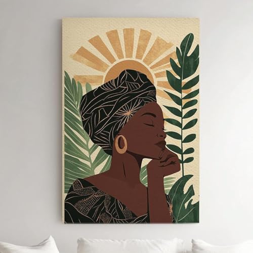 Impression d'art abstrait lianyibo sur toile de style olive