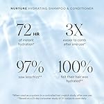 JVN Nurture Hydrating Shampoo, Moisturizing Shampoo for All Hair Types, Detangles & Softens Hair, Made with Clean Hemisqualane (10 Fl Oz) - Image 3