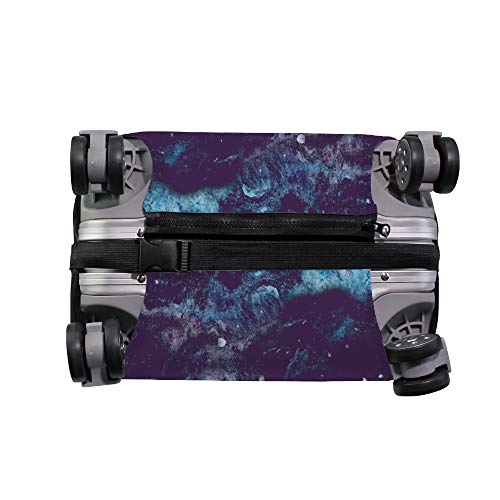 Housse de protection pour valise Ruchen aquarelle bleu foncé extensible