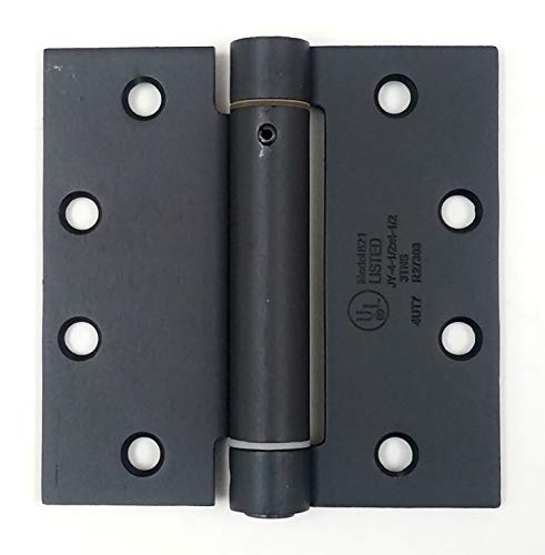 Hinge Outlet Self Closing Spring Hinge - 4 Inches Square - Oil Rubbed