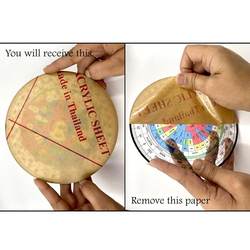 Vastu Vardan Acrylic Vastu Shakti Chakra | 6 Inch | Energy Balancing Tool with 45 Devtas, 16 Attributes, 32 Entrances | Five Element Mapping & Health Chart | Suitable for Home, Office