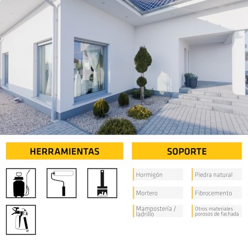 Miniatura 5 de Sika - Impregnación Repelente Al Agua - Sikagard 703w - Transparente - Lista Para Su Uso - Para Proteger Las Fachadas Frente A La Penetración Del Agua - 5l
