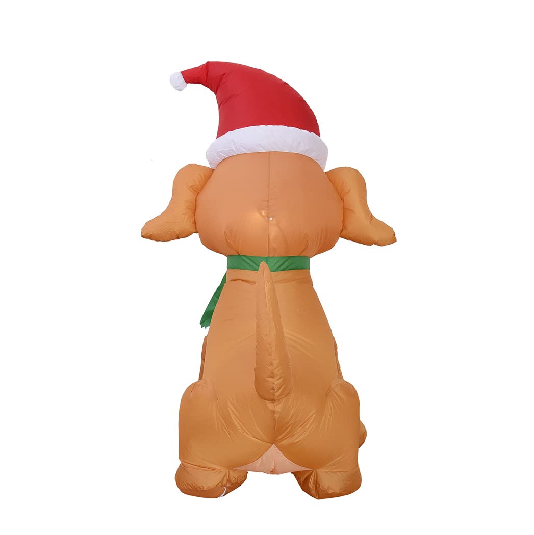 LANGWEI 5.2 Decorazioni Natalizie Illuminate A Piedi Pacchetto di Calze Natalizie per Cuccioli Gonfiabili con Luci A LED per Le Vacanze Giardino Domestico Famiglia Decorazione Esterna