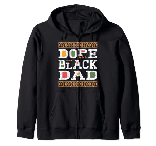 Funny Dope Black Dad Black Father Pride Afro Fathers Africains Sweat à Capuche