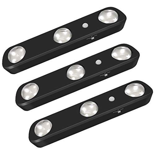 Mind&Action Deluxe Pistol Rack (6 Gun Holders) With Motion Sensitive Led Light (3 Pack) For Gun Safes #TOP4