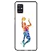 Produktbild BJJ SHOP Schwarz Hülle für [ Samsung Galaxy A51 ], Klar Flexible Silikonhülle, Design: Basketball Spieler, der die Kugel schlägt