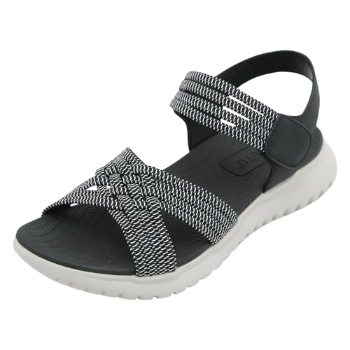 Sandales de trekking pour femme légères de sport en taille 41 noir