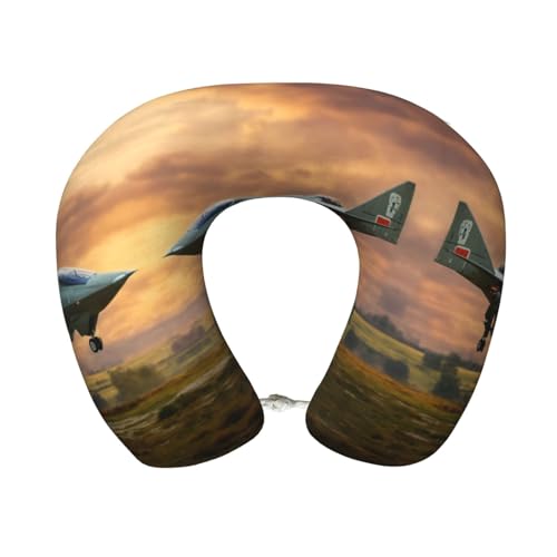 Almohada de Viaje de Espuma Viscoelástica Negra miniatura 1
