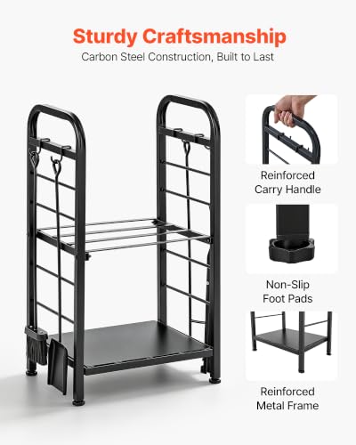 Image of VEVOR Firewood Rack 15.75 Inch Heavy Duty Indoor Fire Wood Storage Holder