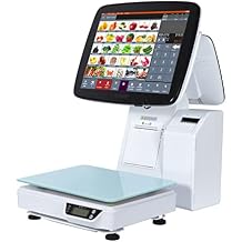 LS7D POS System Cash Register Weighing Scale with Lable Printer for Retail Stores,Vegetable and Fruit Stores SET01