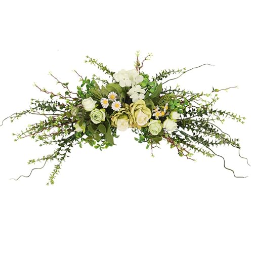 Arche de mariage en eucalyptus de 61 cm avec fleurs artificielles