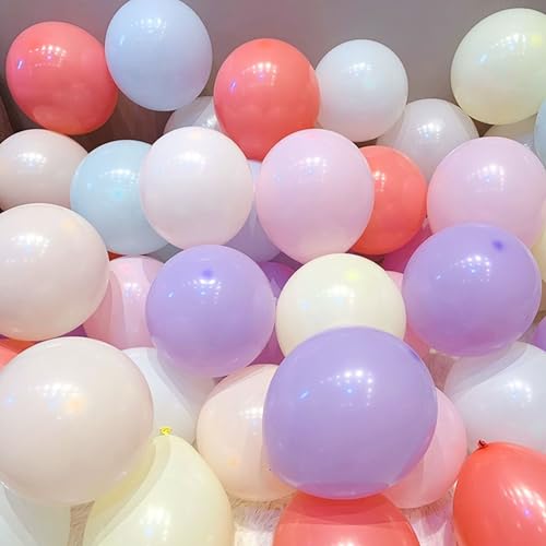 Image of 5 inch Pastel Purple Party Balloons, 100 pcs Mini Macaron Purple Latex Balloons for Birthday Wedding Baby Shower Decorations(Pastel Purple)
