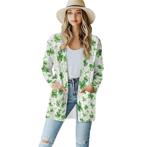Image of Cardigan for Women Long Sweater Open Front Sweaters Fashion Lightweight Cardigans with Pockets