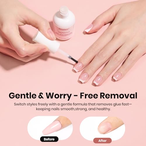 Image of Beetles Fast Dry Nail Glue, Builder Top Coat & Remover Set | Strong Hold & High Shine for Press-On Nails and French Tips, DIY Gift For Women