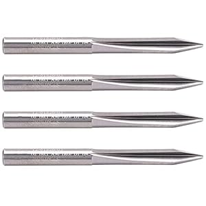 4pcs Wolfram Stahl Fasenfräser CNC Bohrer