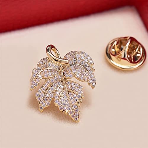 Broche feuille d'érable poétique, bijou de corsage pour elle