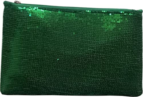 Image of KVR Sequin Polyester Fabrics Clutch Fashion Party Dance Vintage Sparkle purse handbag with Satin lining inside