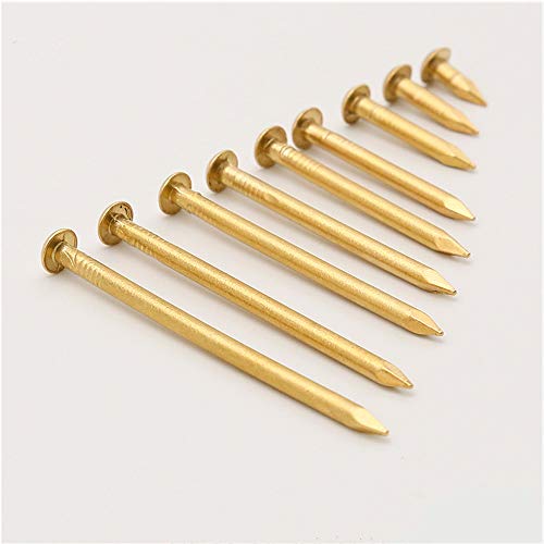 Hardware Nails, concrete nail, Brass Nails, Pure Copper, Round Small, Drum, 30 pieces-21 * 2mm(8 * 1.2mm) miniatura 5