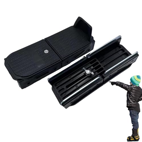 Patines de hielo dobles para niños pequeños, Patines de hielo ajustables para,Patines de hielo dobles con correa | Patines de hielo galvanizados de doble cremallera para niños pequeños