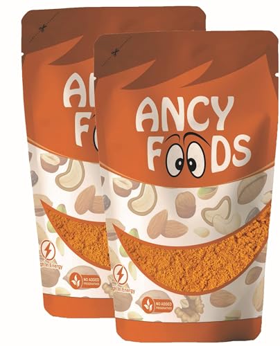Image of Ancy Haldi Powder 500gm (250g X 2) - Turmeric Powder Rich in Antioxidants & Anti Inflammatory - Adds Aromatic Color, Flavor and Nutrition in every Indian Curry, Sabzi, Dal, Haldi Doodh Or Tadka | inchHaladi, Halad, Hald, Holud, Manjal, Pasupu, Arishina - Podi with No Preservatives, No Colors