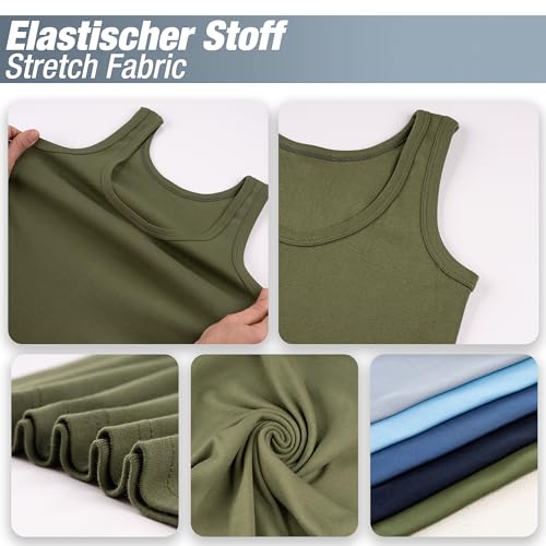 Maillot de corps garçon LOREZA en lot de 5 débardeurs 100% coton sans coutures