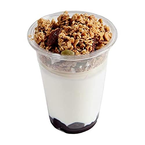 Yogurt casero con mermelada de arándanos y granola, 1 unidad, 230 gramos