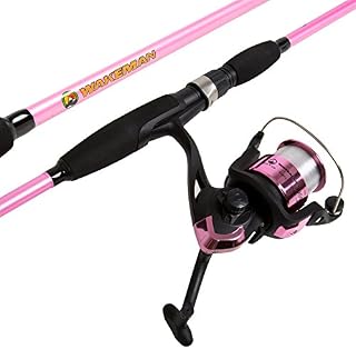 Wakeman Strike Series Spinning Rod and Reel Combo - Hot Pink