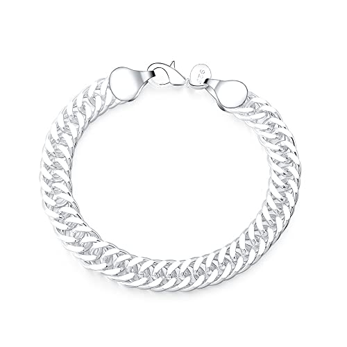 Bracelet Feng Shui chaîne serpent de 10mm pour homme et femme