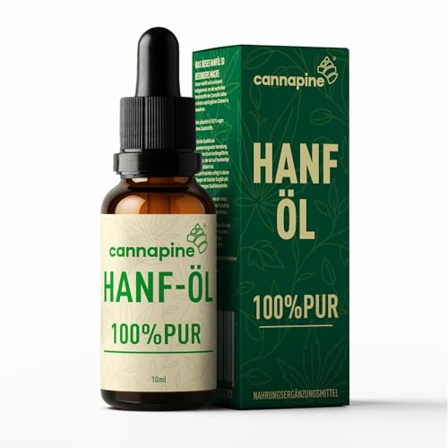 CANNAPINE® Premium Hanföl – 100 % PUR – kaltgepresst & laborgeprüft – HOCHDOSIERT:...