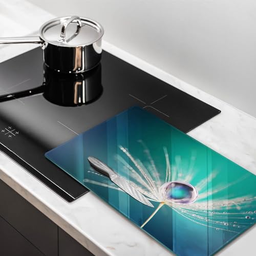Accessoires de cuisine induction Wallfluent motif rose pour un plan soigné - 3