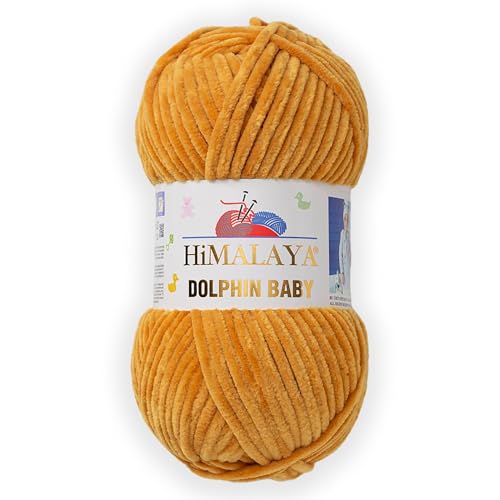 1 Skein/Pack Himalaya Dolphin Baby Chenille Yarn, Each Ball 100